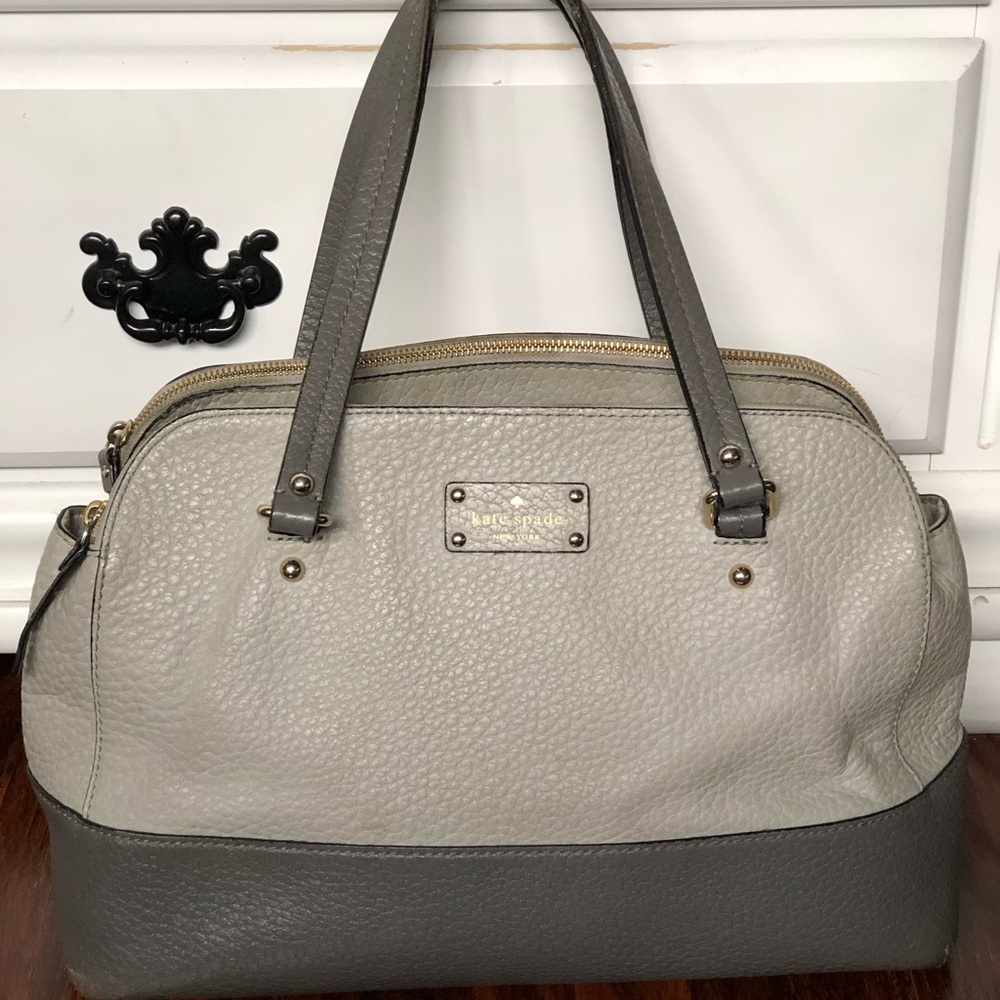 Kate Spade gray two tone large bag tote